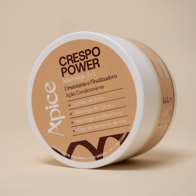 Manteiga 2x1 (Umectante e Finalizadora) Crespo Power 260g