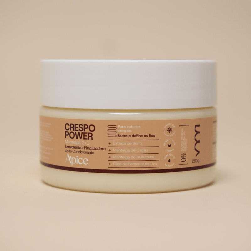 Manteiga 2x1 (Umectante e Finalizadora) Crespo Power 260g