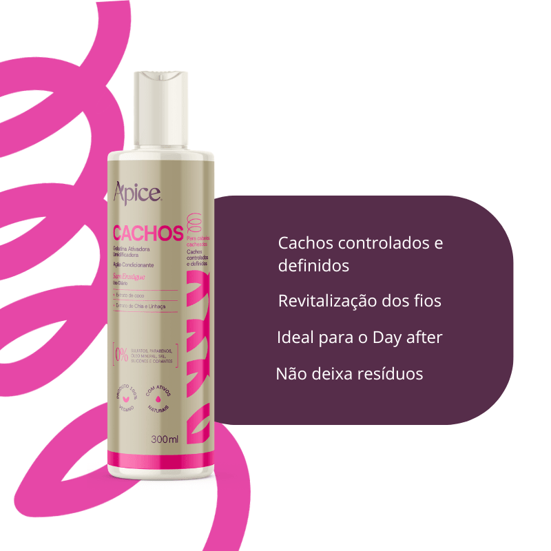 Kit Cachos Essence Finalizadores - Ativador, Gelatina e Mousse (3 itens)