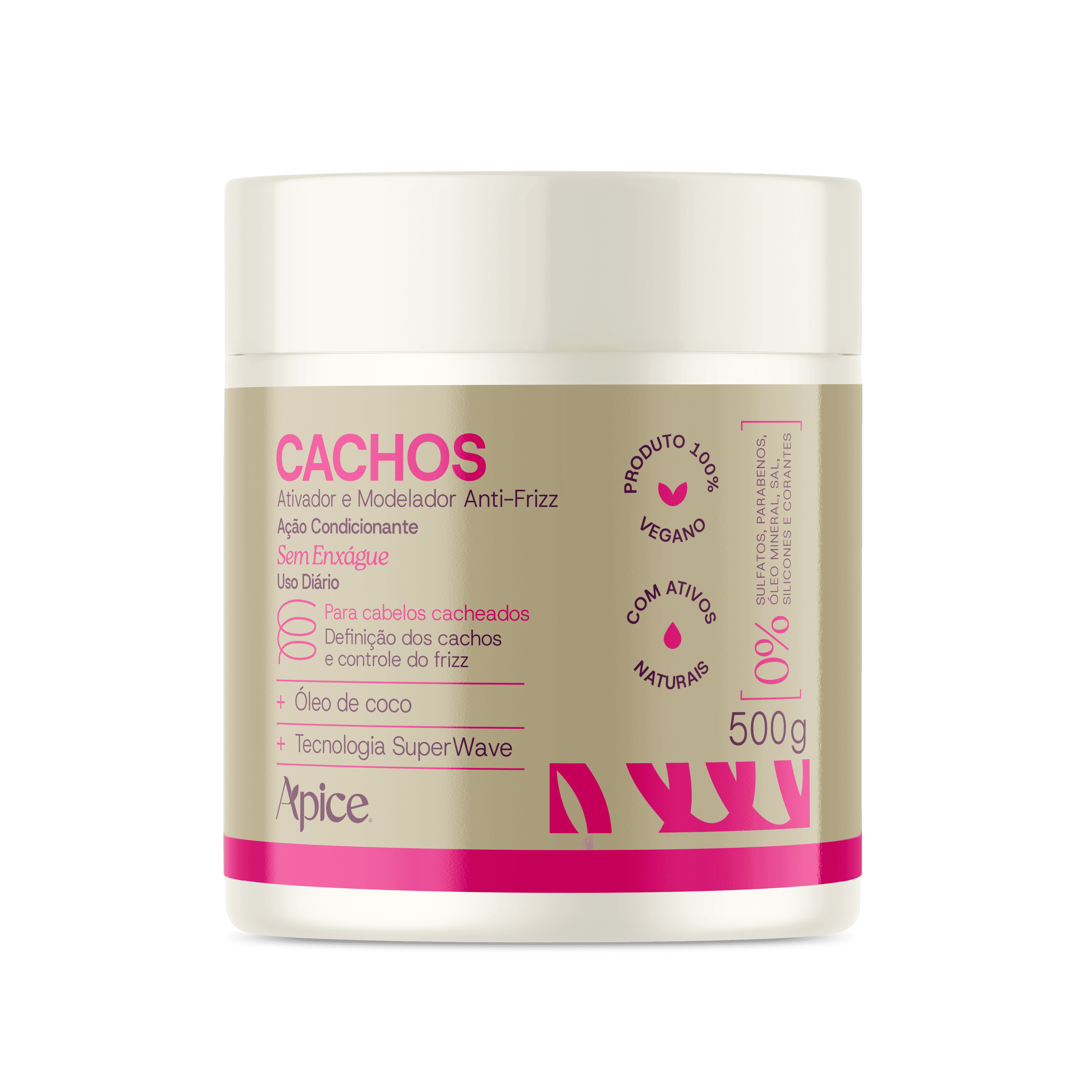 Ativador e Modelador Anti-Frizz Cachos 500g