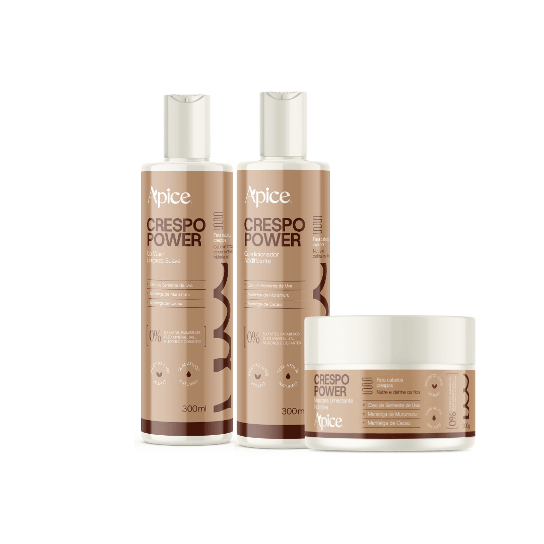 Kit Crespo Power 3 - Co Wash, Condicionador e Máscara (3 ITENS)