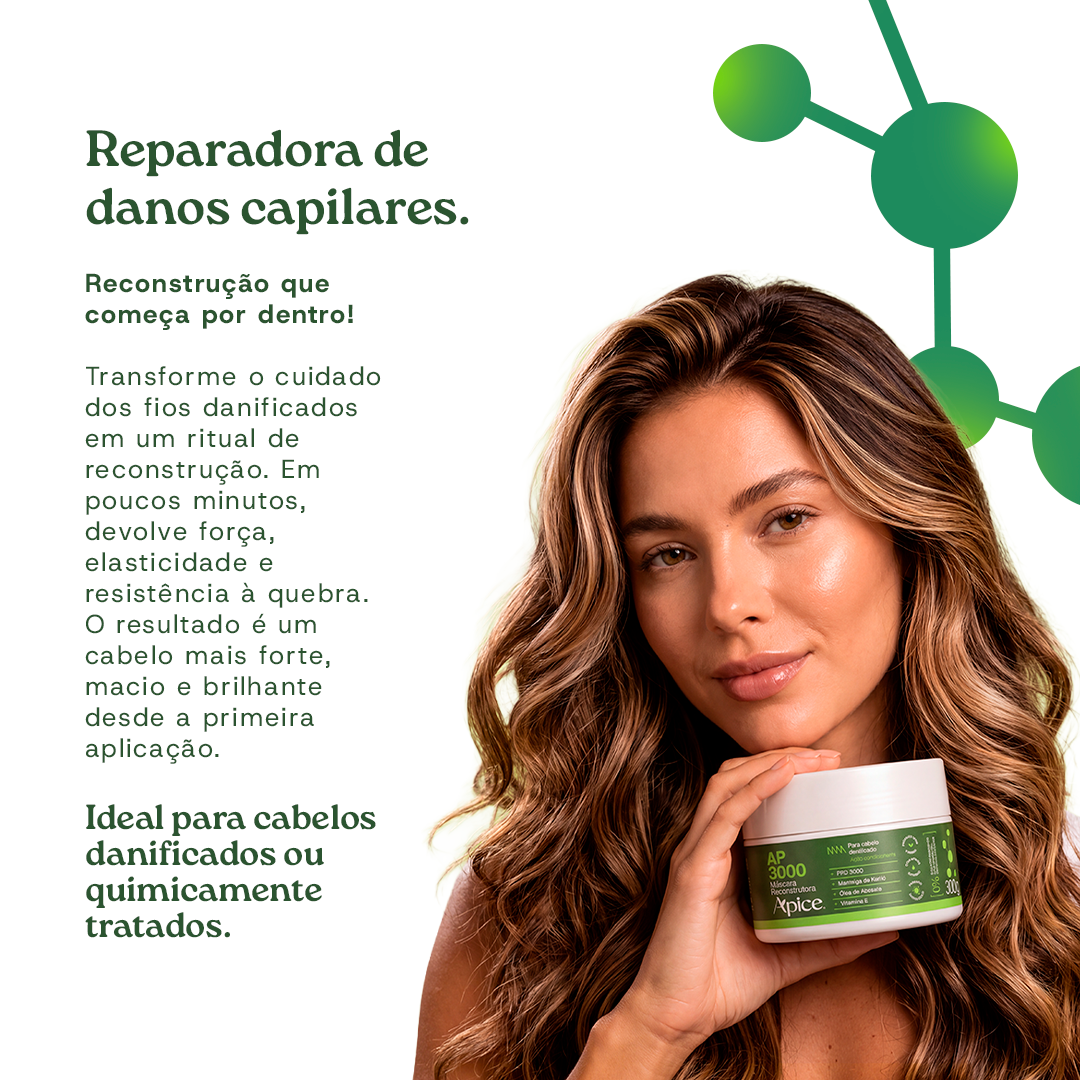 KIT RECONSTRUÇÃO COMPLETA - Máscara, Sérum e Leave in
