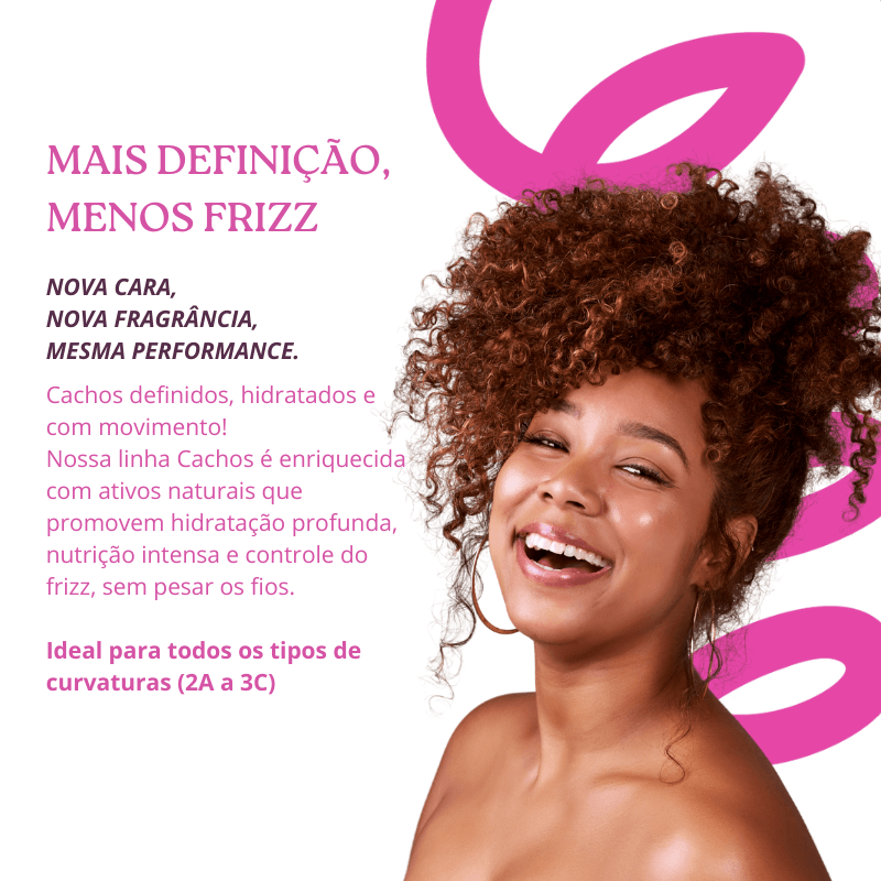 Kit Cachos - Shampoo, Condicionador, Máscara e Refil Ativador (4 ITENS)