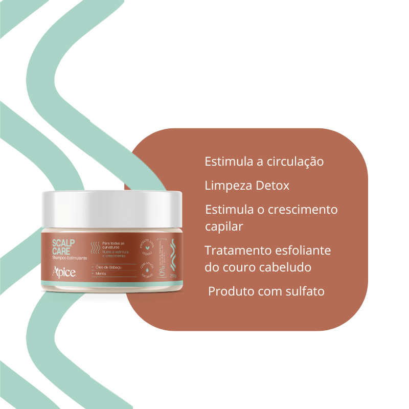 Kit Scalp Care - Shampoo em pasta, Condicionador, Máscara e Tônico (4 ITENS)