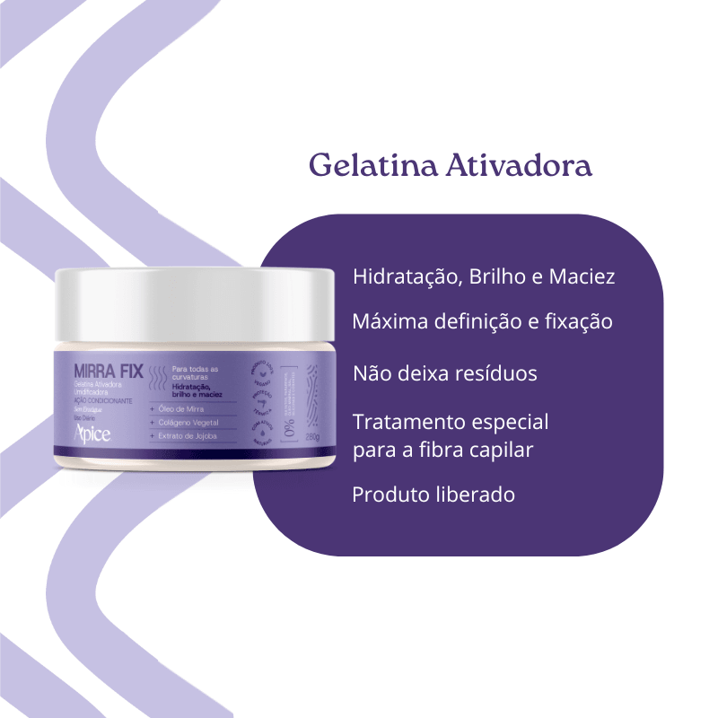 Kit Mirra Fix - Gelatina e Óleo (2 ITENS)