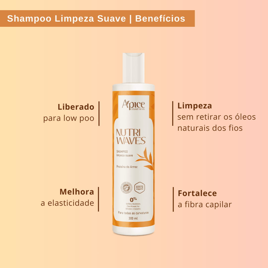 Kitão Onduladas Nutri Waves Completo - Shampoo, Condicionador, Creme de Pentear, Gelatina e Máscara (9 itens)