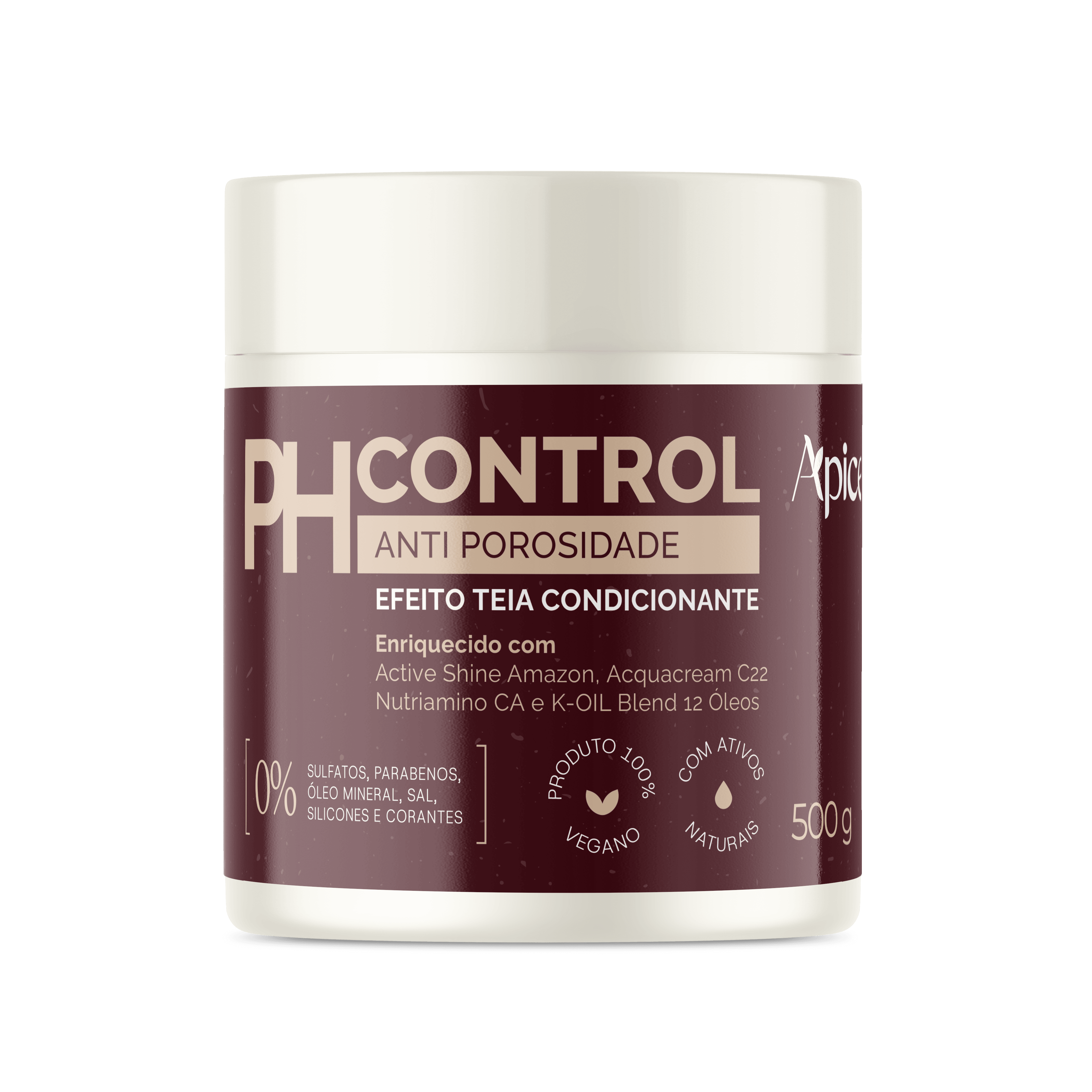 Tratamento Anti Porosidade PH CONTROL 500 gr - Máscara Acidificante Tratamento Condicionante